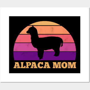 Alpaca Mom Llama Mother Posters and Art